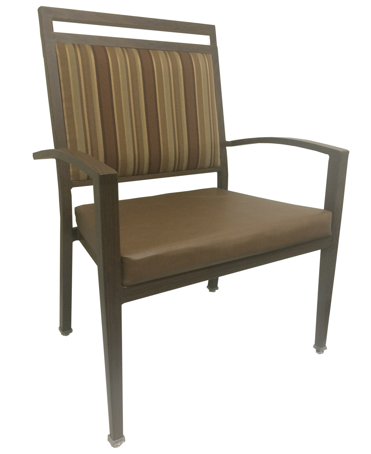 Aluminum Wood-Grain Bariatric Chairs
